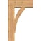 Ekena Millwork Thorton Block Smooth Bracket w/ Offset Brace, Western Red Cedar, 7 1/2"W x 20"D x 32"H BKT0806X20X32THR05SWR - alternate 2